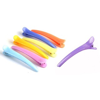 Combo 10 kẹp tóc mỏ vịt nhựa trơn