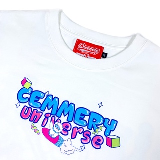 Áo Thun Cemmery " UNIVERSE TEE " White