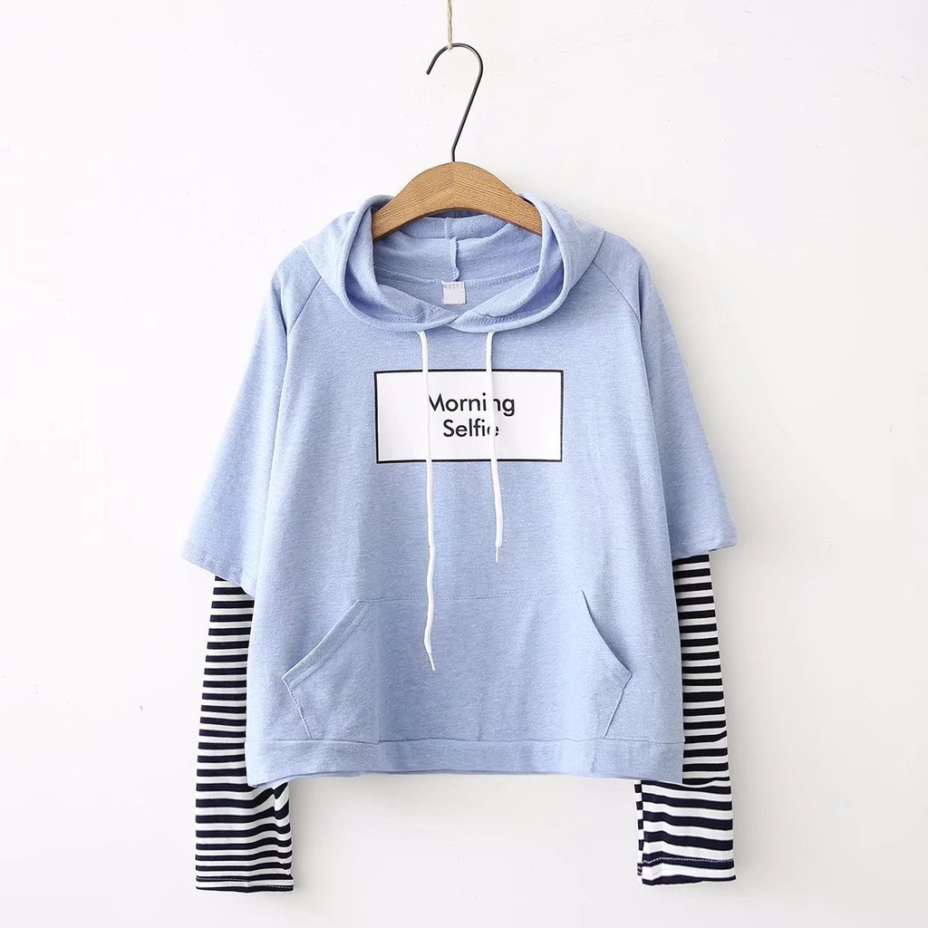 Áo Hoodie In Chữ Morning Sefie Thời Trang