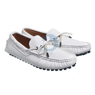 Giày lười  dành cho nam verygood thắt dây đẹp MS4( màu trắng)