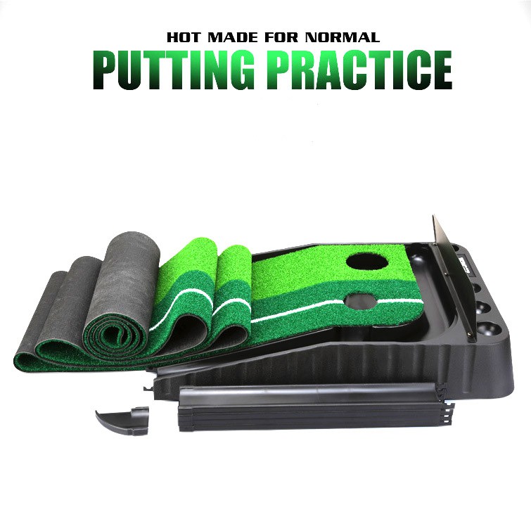 Thảm tập Golf Putting, dụng cụ hỗ trợ tập gạt bóng vùng Green tại nhà