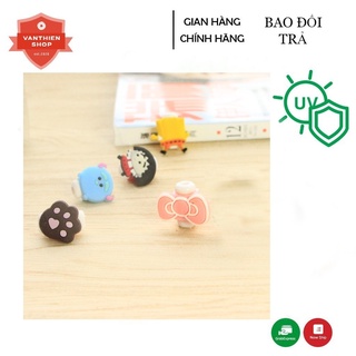 Nút Gắn Bảo Vệ Dây Cáp Sạc, Tai Nghe Hình Thú Hoạt Hình Ngộ Nghĩnh.