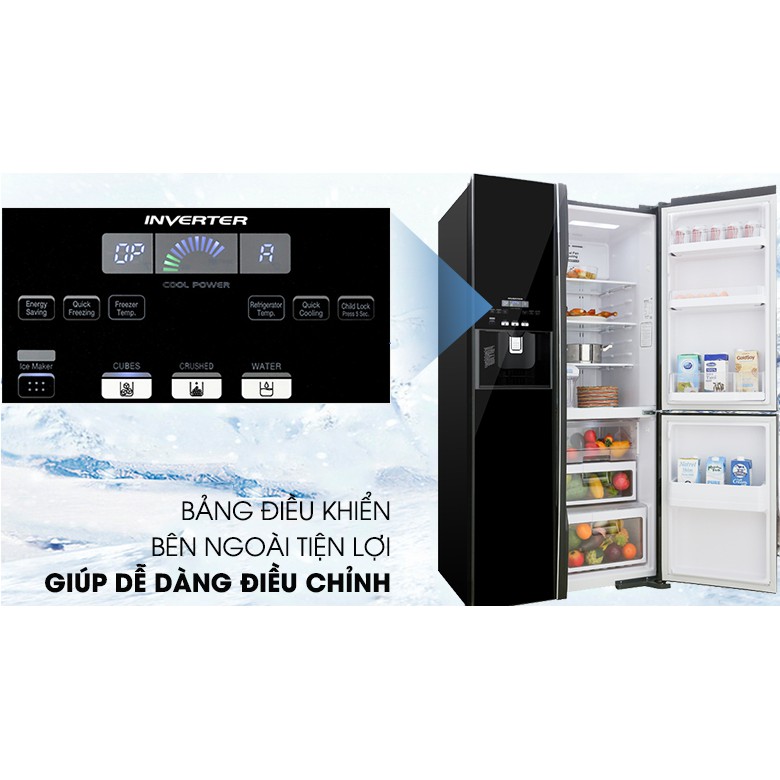 Tủ lạnh Hitachi Inverter 584 lít R-FM800GPGV2(GBK) (2019) (Miễn phí giao tại HCM-ngoài tỉnh liên hệ shop)