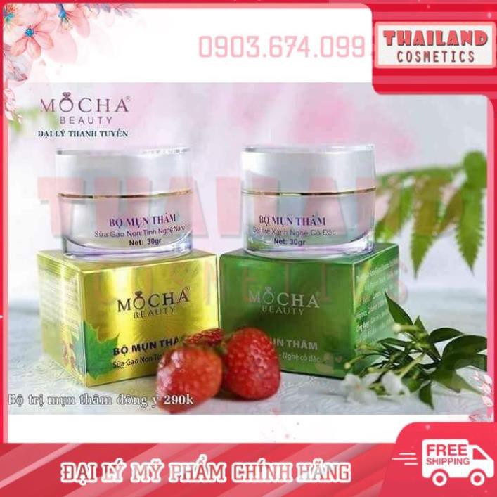 Bộ đôi mụn thâm Mocha không còn thâm mụn