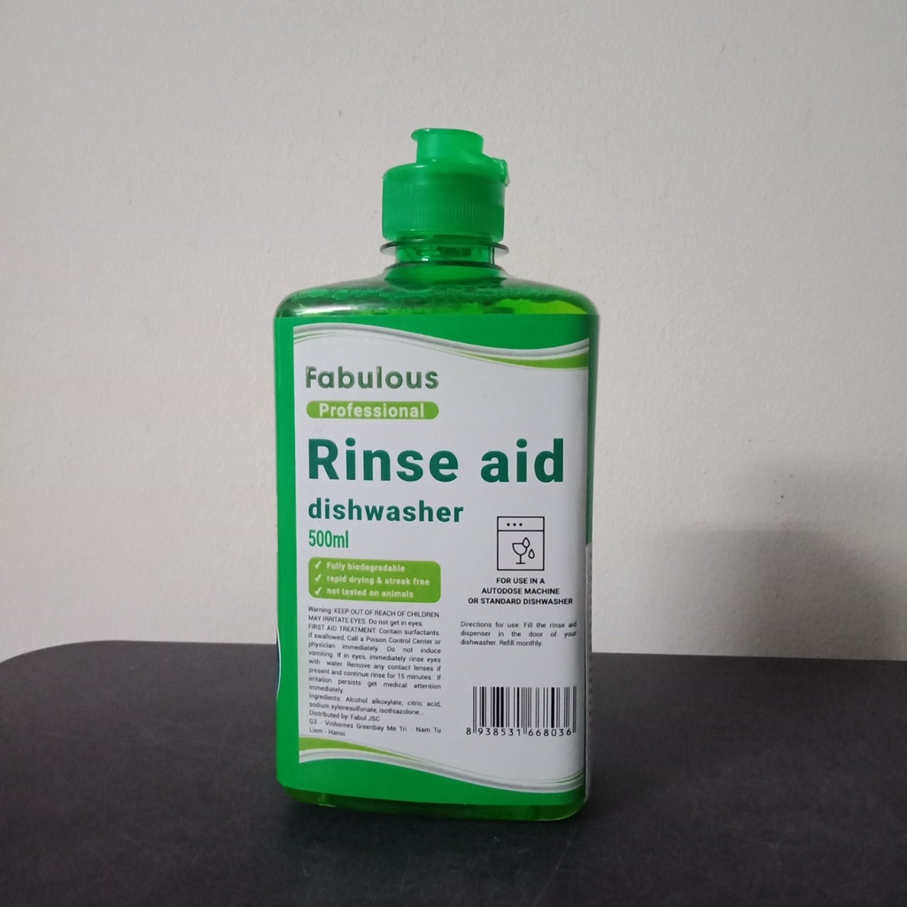 Nước làm bóng finish 1150ml, 750ml, 400ml dùng cho Máy rửa bát, dung dịch nước dầu làm