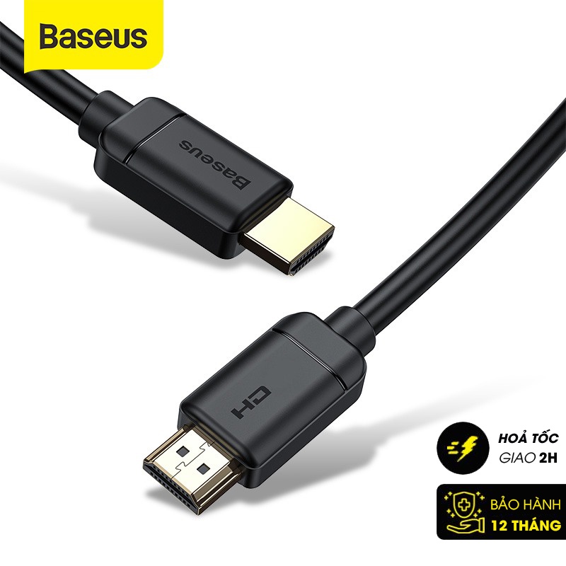 Cáp HDMI 2.0 Baseus Enjoyment Series 4KHD Male To 4KHD Male Adapter Cable