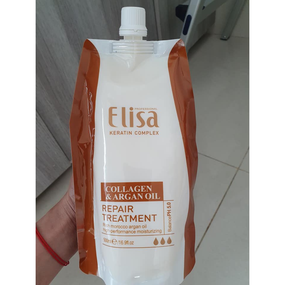 DẦU HẤP TÓC ELISA COLLAGEN &amp; ARGAN OIL 500ML