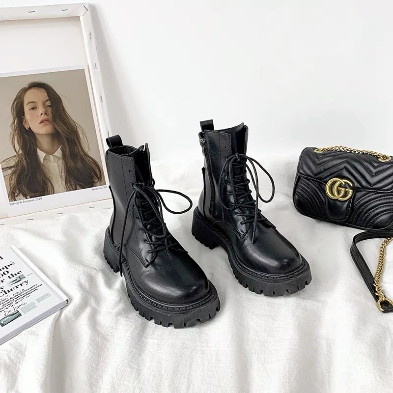 Boots da cao cổ cách điệu