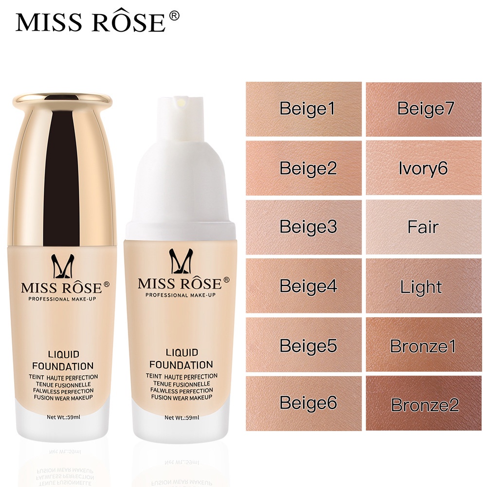 Kem Nền Dạng Lỏng Dưỡng Ẩm Làm Sáng Da Miss ROSE | BigBuy360 - bigbuy360.vn