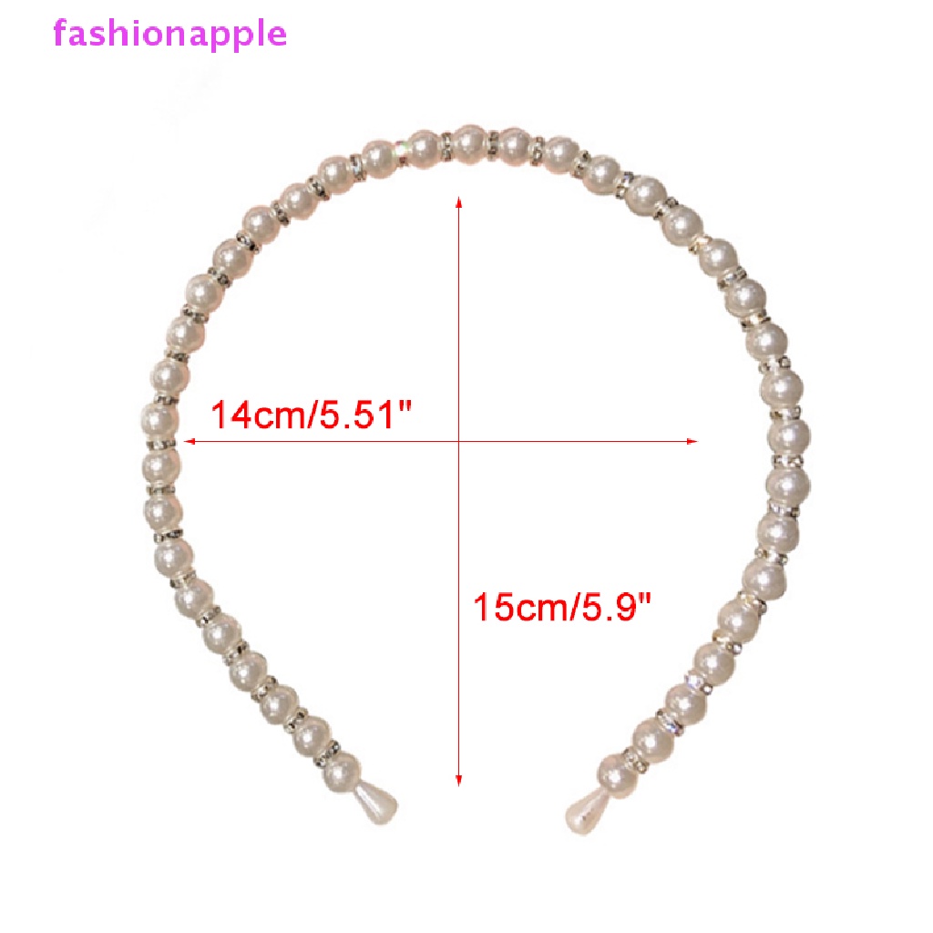 Băng Đô Cài Tóc Đính Hạt Ngọc Trai Đơn Giản Cho Nữ