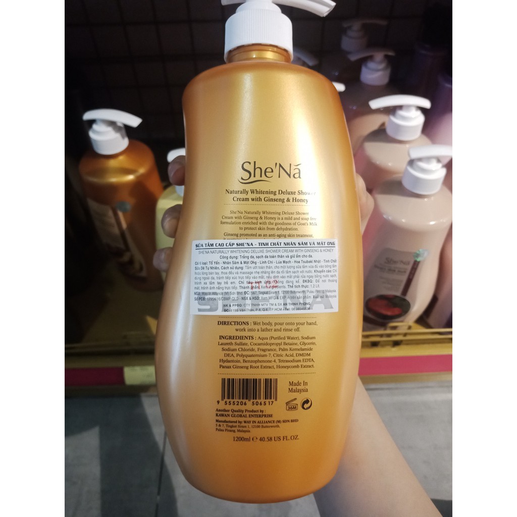 Sữa tắm Cao Cấp Shena  1200ml  - Malaysia