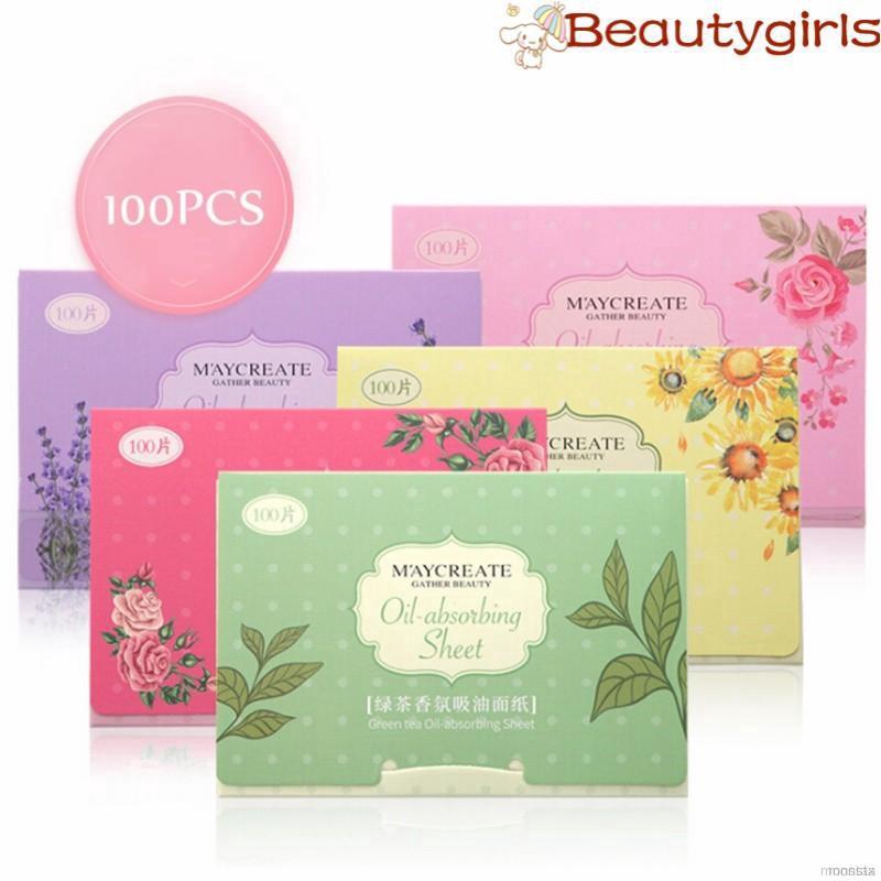 Bộ 100 tờ giấy thấm dầu cho da mặt