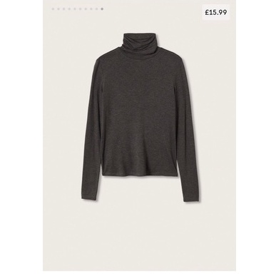 Áo thun cổ lọ Mango