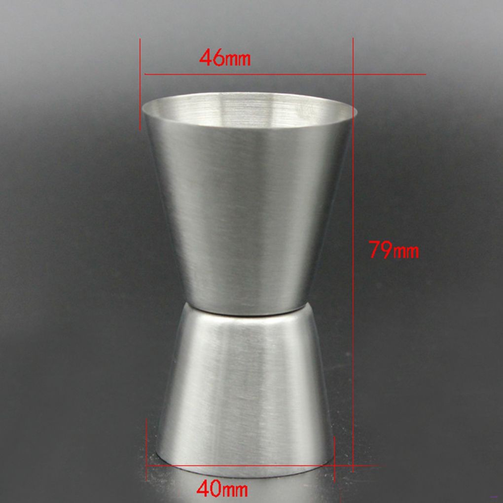 Cốc đo lường bằng thép không gỉ 25/50ml chất lượng cao