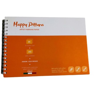 Sổ vẽ màu nước Happy Pittura A4/A5