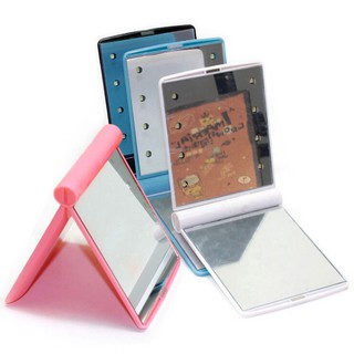 Gương trang điểm đèn led bỏ túi - 1sp - màu ngẫu nhiên