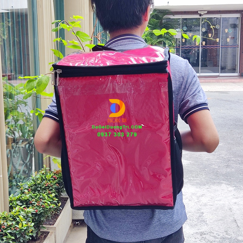 Balo giữ nhiệt giao hàng 30L - Balo giao trà sữa - Kích thước 20 x 30 x 44cm (rộng - dài - cao)