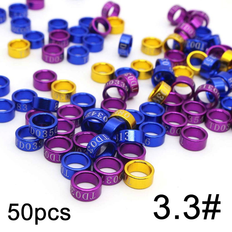 Set 50 Vòng Đeo Chân Huấn Luyện Chim Bồ Câu Và Thú Cưng Nhỏ Tiện Lợi