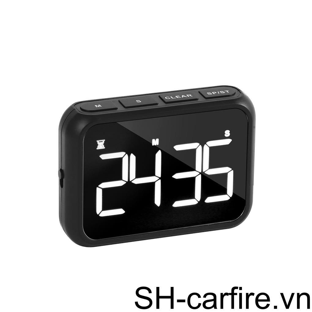 Đồng Hồ Điện Tử Đếm Ngược Thời Gian Nấu Ăn Có Đèn LED Và Cổng Sạc USB