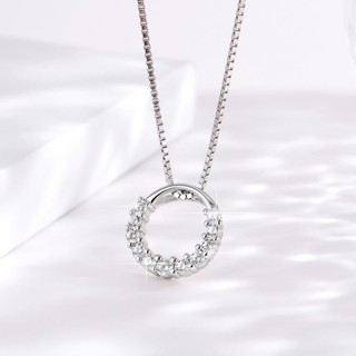 [BẢO HÀNH 60 NĂM] Giảm 50k Dây Chuyền Bạc Circle Gem S925 Daisy Bảo Hành 60 Năm Dây Chuyền Bạc Nữ S925 nhanh
