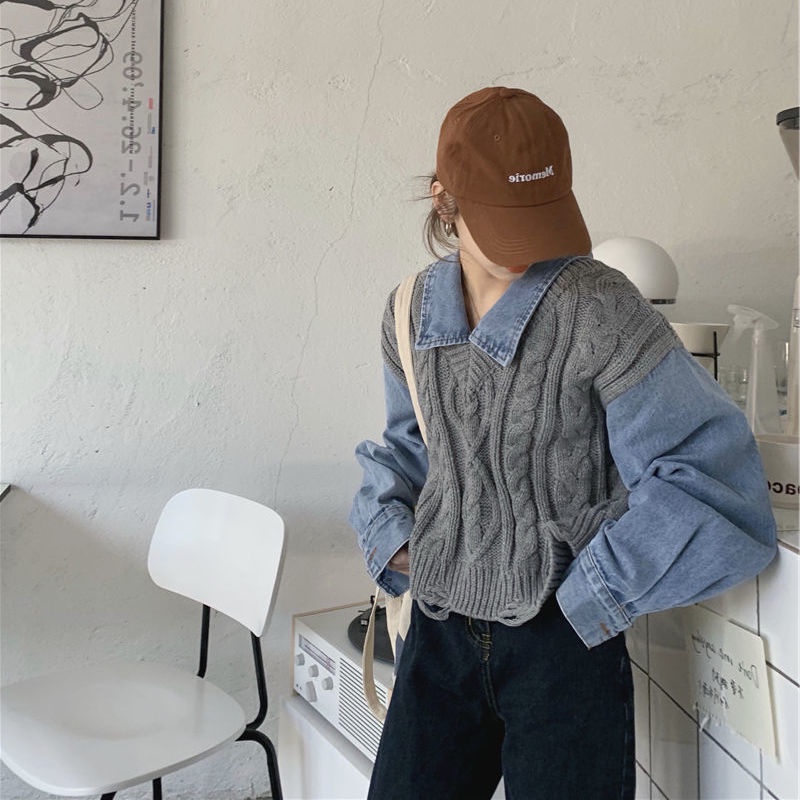 Áo len không tay thiết kế mới thời trang mùa xuân thu theo phong cách hàn quốc dành cho nữ