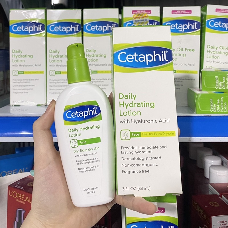 Kem dưỡng ẩm da mặt Cetaphil Daily Hydrating Lotion cho da khô da nhờn da nhạy cảm