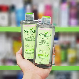 Nước hoa hồng Simple, toner Simple 200ml