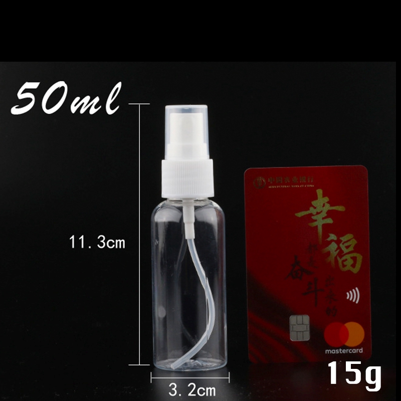 Bình xịt khoáng trong suốt dung tích 30ml / 50ml / 100ml tùy chọn