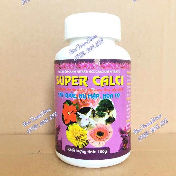 Phân bón Super Canxi - Canxi Nitrat hũ 100g