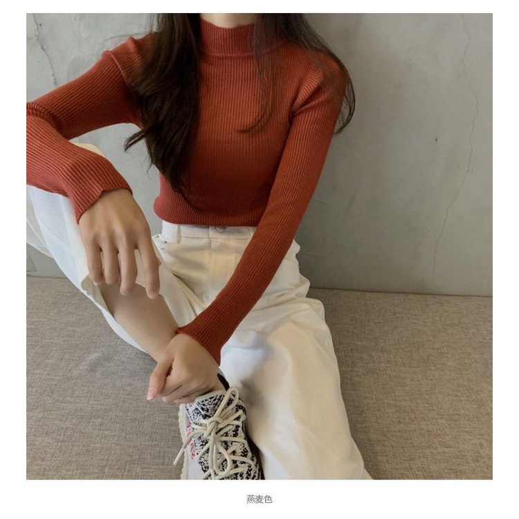 Áo Sweater cổ lọ thiết kế mới thời trang dành cho mùa thu đông