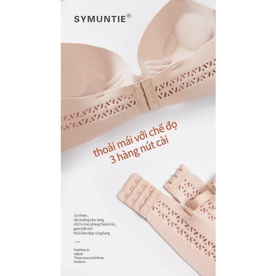 áo lót nữ su đúc SYMUNTIE bản hoa 3D, áo ngực thông hơi đệm hình bàn tay siêu đẹp hàng cao cấp | BigBuy360 - bigbuy360.vn
