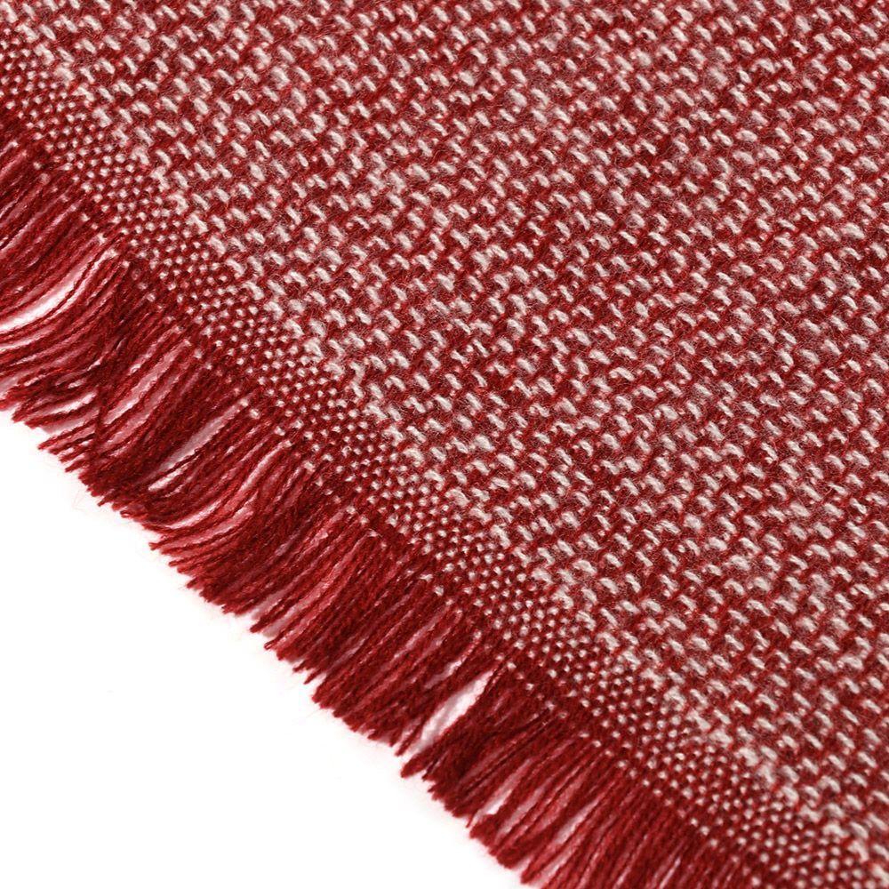 Khăn Choàng Cổ Vải Cashmere Họa Tiết Kẻ Sọc Tam Giác Thời Trang Thu Đông Cho Nữ