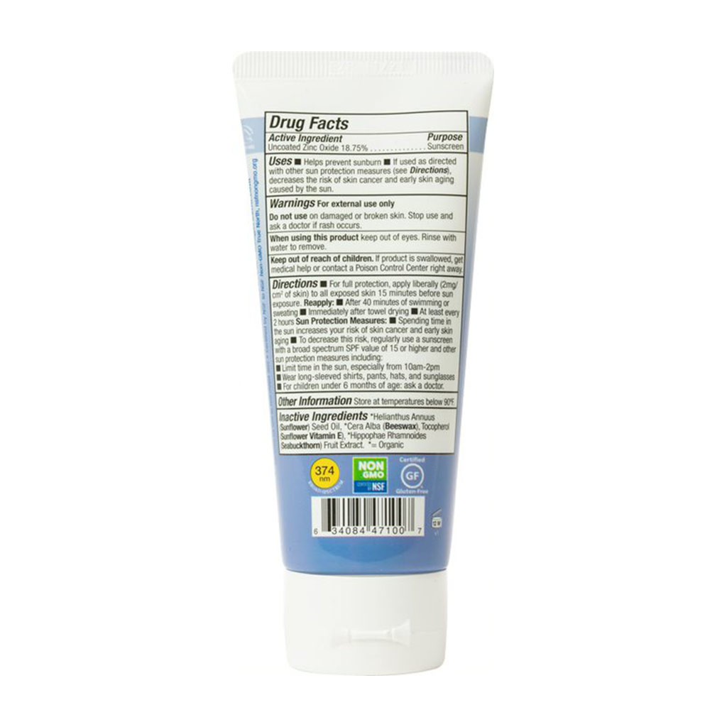 Kem chống nắng vật lý BADGER SPF 30 Clear Sunscreen - phổ rộng không mùi được chứng nhận hữu cơ NSF