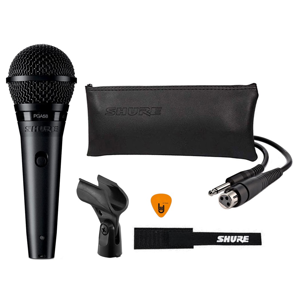 Micro Shure PGA58-QTR - Hàng chính hãng - Micro karaoke có dây Shure tuyệt vời cho biểu diễn âm nhạc và hát Karaoke