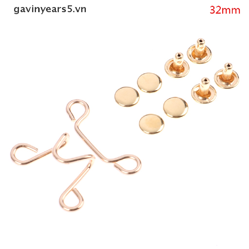 [Hàng mới về] Nút cài lưng quần không cần đóng đinh 27/ 32mm tùy chỉnh tiện dụng
