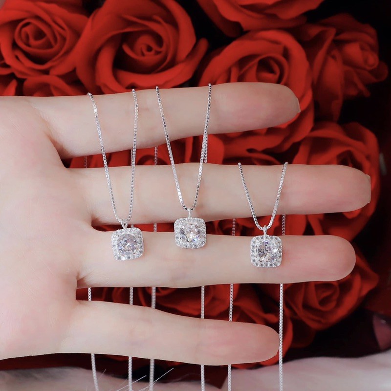 Dây chuyền nữ Bạc S925 Ý , sáng bóng , sang chảnh - Vàng bạc Khải Khải