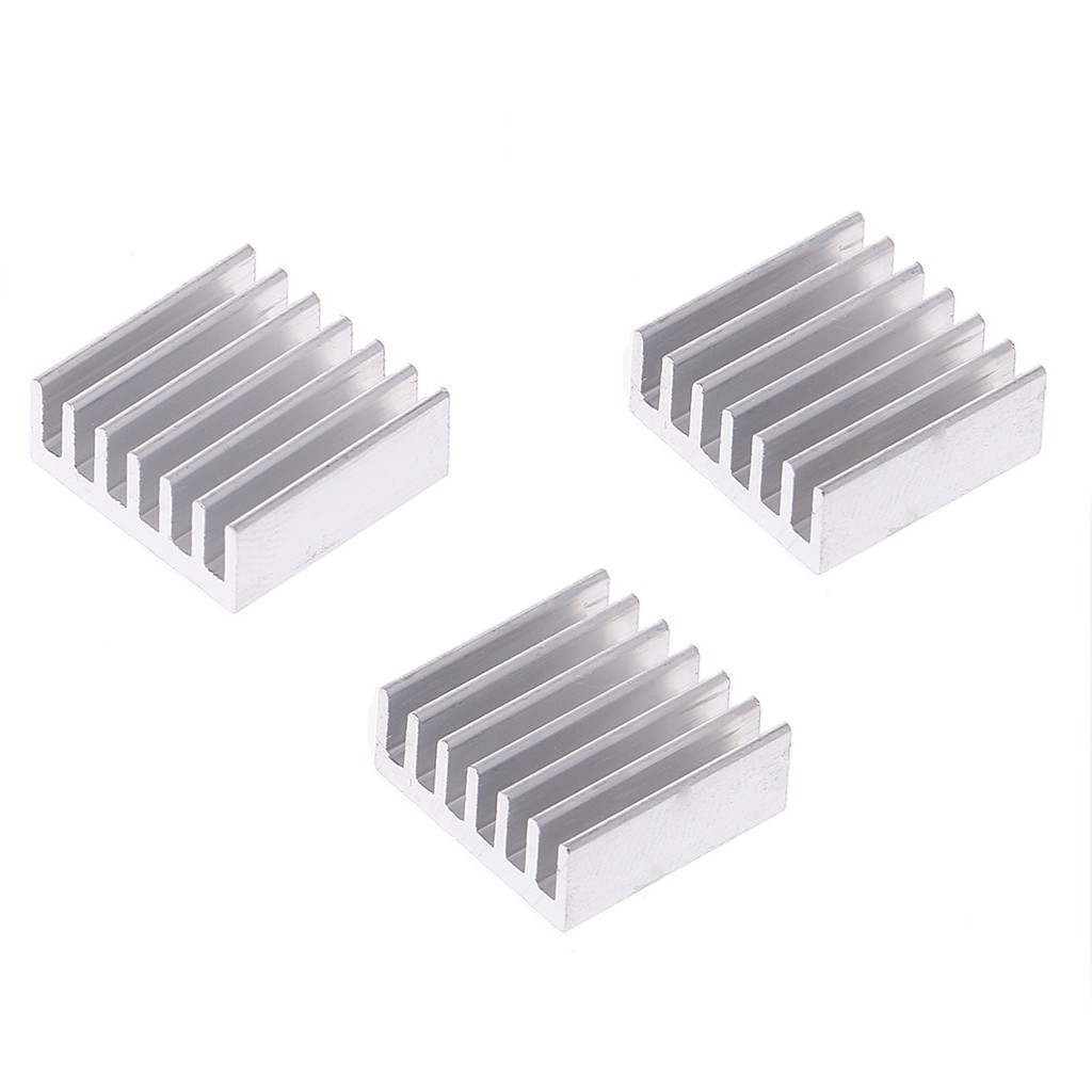 Bộ 12 miếng tản nhiệt bằng nhôm 14x14x6mm
