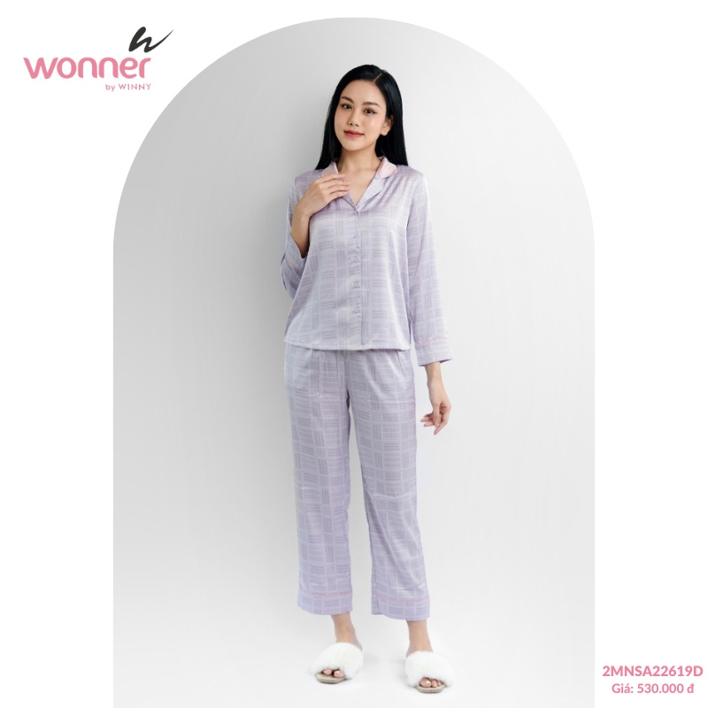 Bộ đồ mặc nhà pyjamas dài tay quần dài - 2MNSA22619D