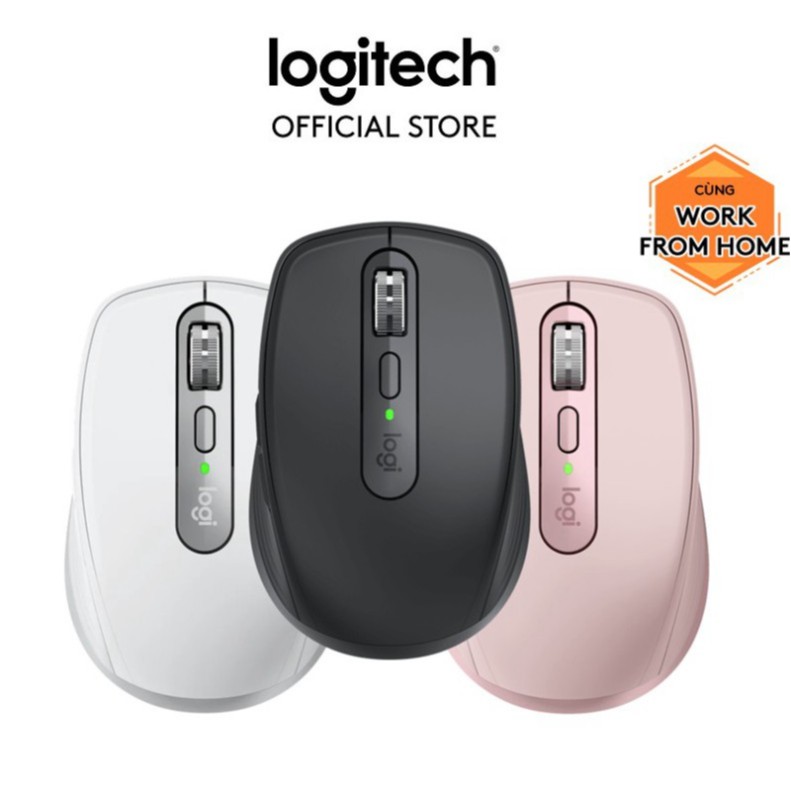 [Mã 11ELSALE hoàn 7% xu đơn 300K] Chuột không dây bluetooth Logitech MX Anywhere 3 - Sạc nhanh USB-C, Cuộn siêu nhanh