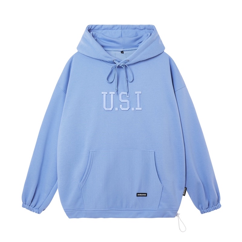 [Mã SKAMCLU9 giảm 10% đơn 100K] [Áo hoodie Insane®] U.S.I Hoodie Ver 2.0 - Baby Blue