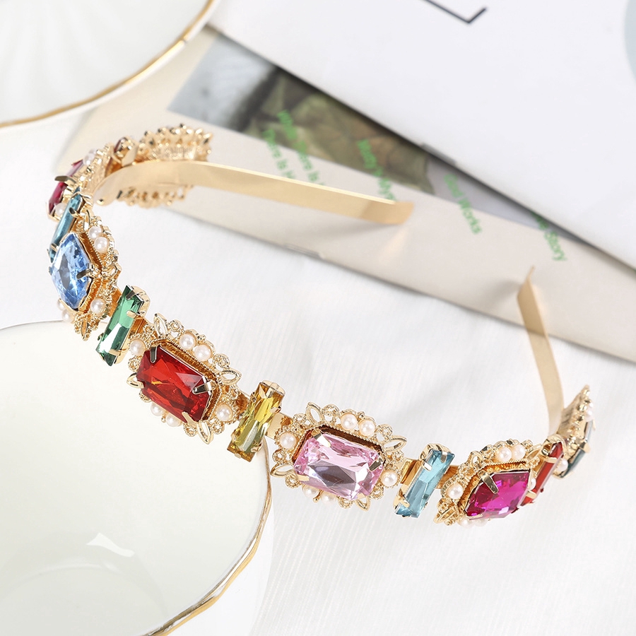 Băng Đô Cài Tóc Đính Đá Và Ngọc Trai Nhân Tạo Xinh Xắn Cho Nữ