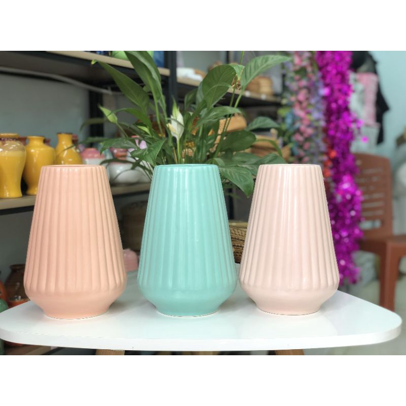 Bình Gốm Cắm Hoa Phong Cách Bắc Âu, Bình Gốm Decor