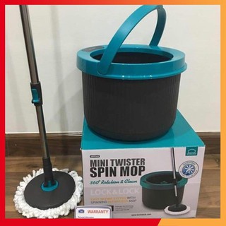Bộ lau nhà lock&lock mini twister spin mop xoay 360 độ hpp 345