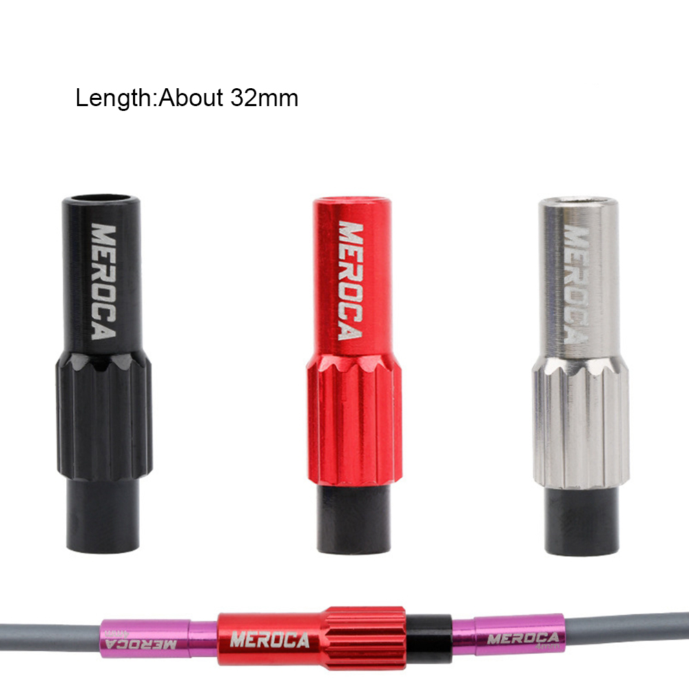 Set 2 đầu nối dây cáp phanh xe đạp Mtb điều chỉnh được 3 màu sắc kèm ốc vít điều chỉnh được chất lượng cao