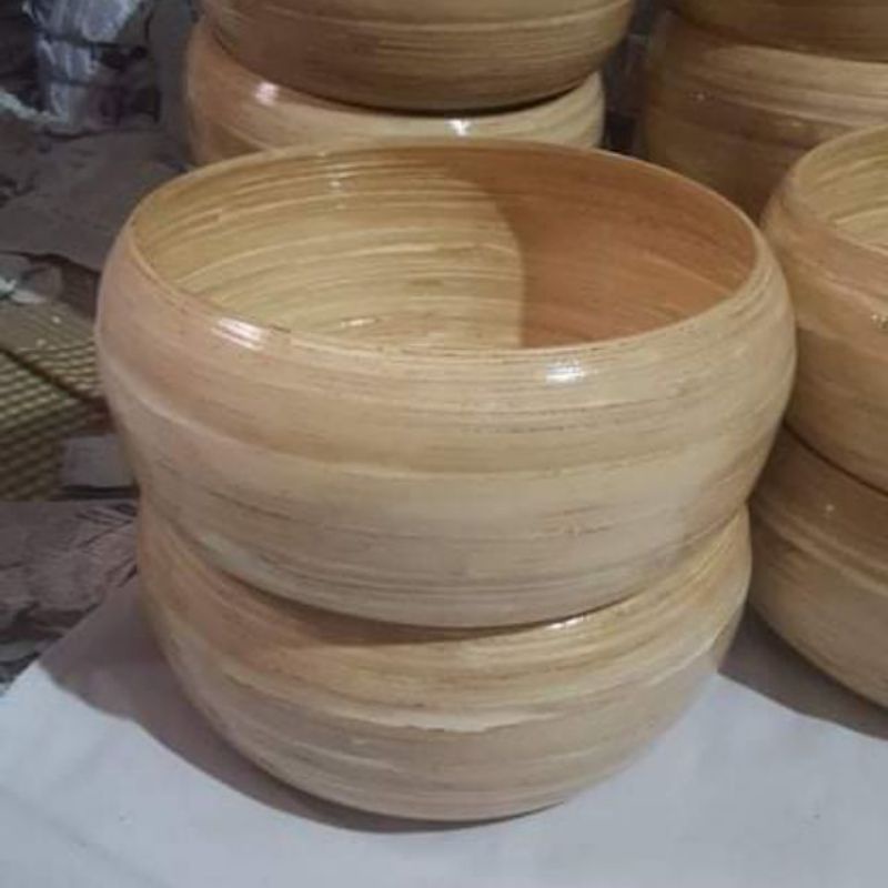 Chậu gỗ tre ngâm chân sz35cm