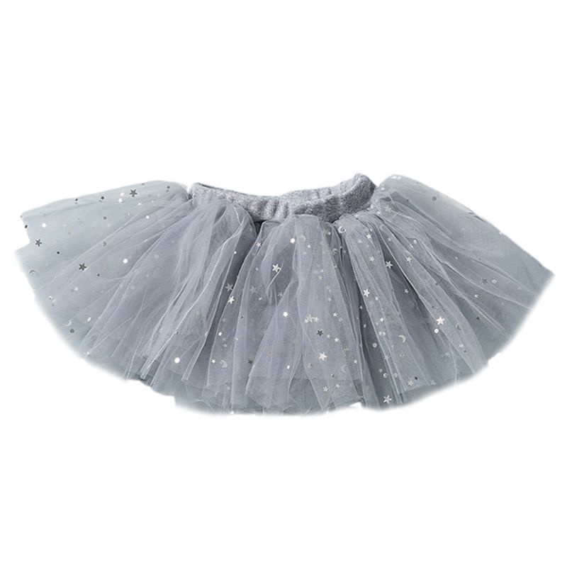 Chân Váy Xòe Nhiều Lớp Đính Kim Sa Lấp Lánh Dành Cho Bé Gái