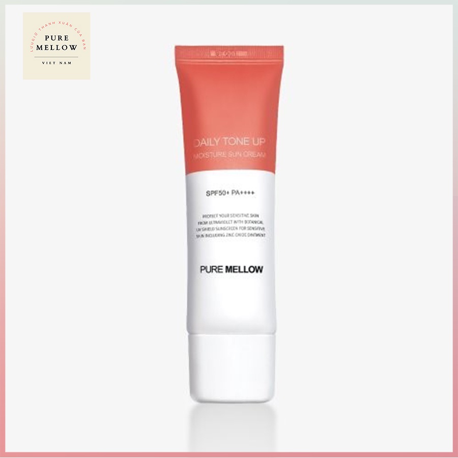Kem Chống Nắng Hàn Quốc Bật Tone Trắng Hồng PureMellow Không Gây Nhờn Bết Dính Phù Hợp Mọi Loại Da Dung Tích 50ML | BigBuy360 - bigbuy360.vn