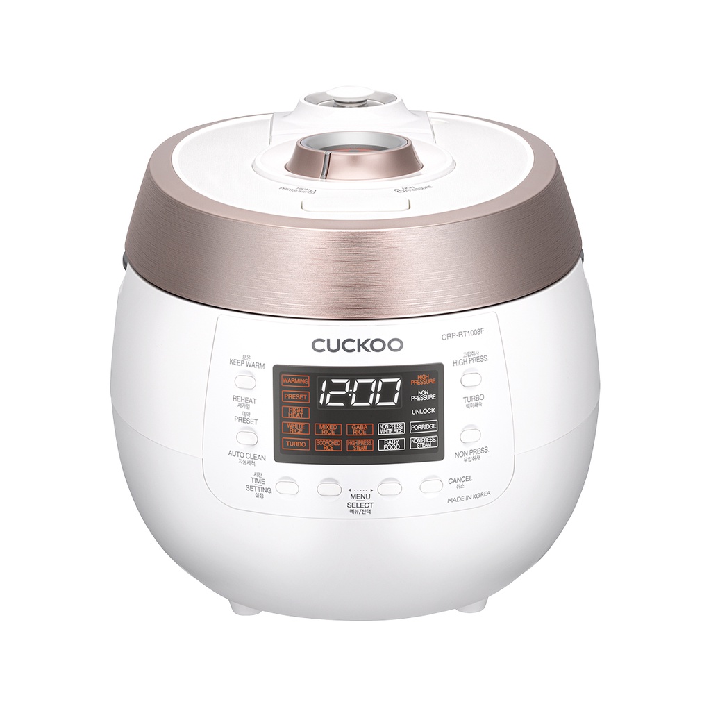 Nồi cơm điện tử áp suất Cuckoo 1.8 lít CRP-RT1008F - Lòng nồi phủ men chống dính XWall Diamond - Hàng chính hãng
