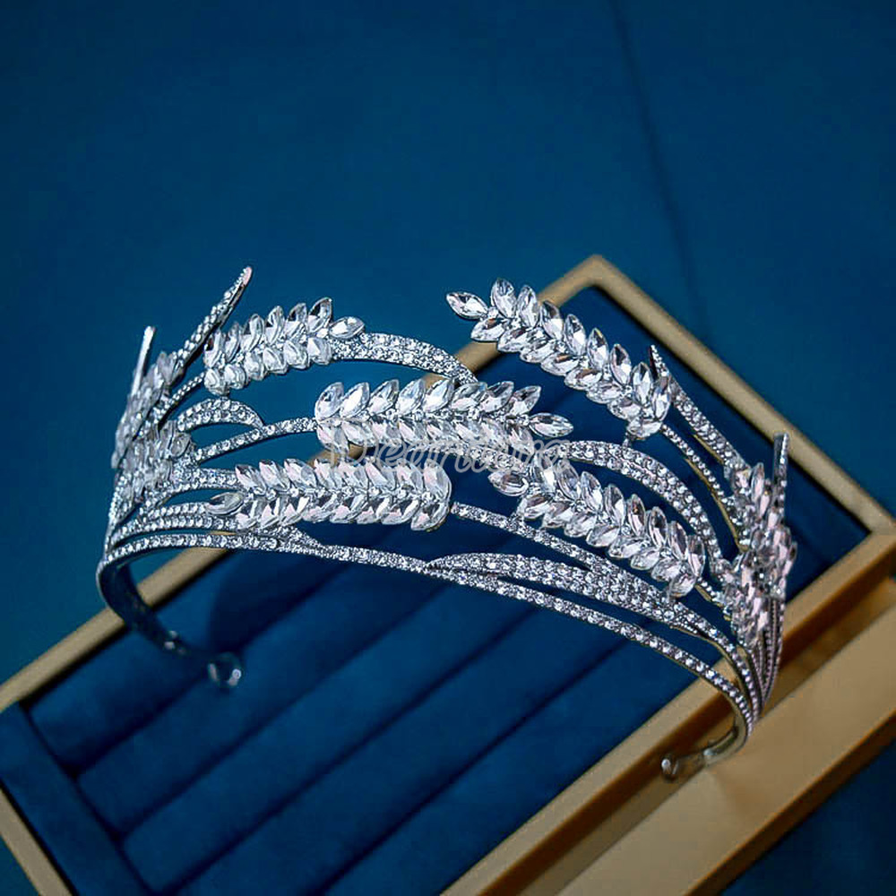 Vương miện tiara phụ kiện tóc công chúa cho cô dâu đám cưới