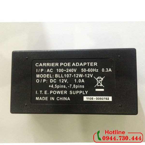 Adapter nguồn POE 12V 1A